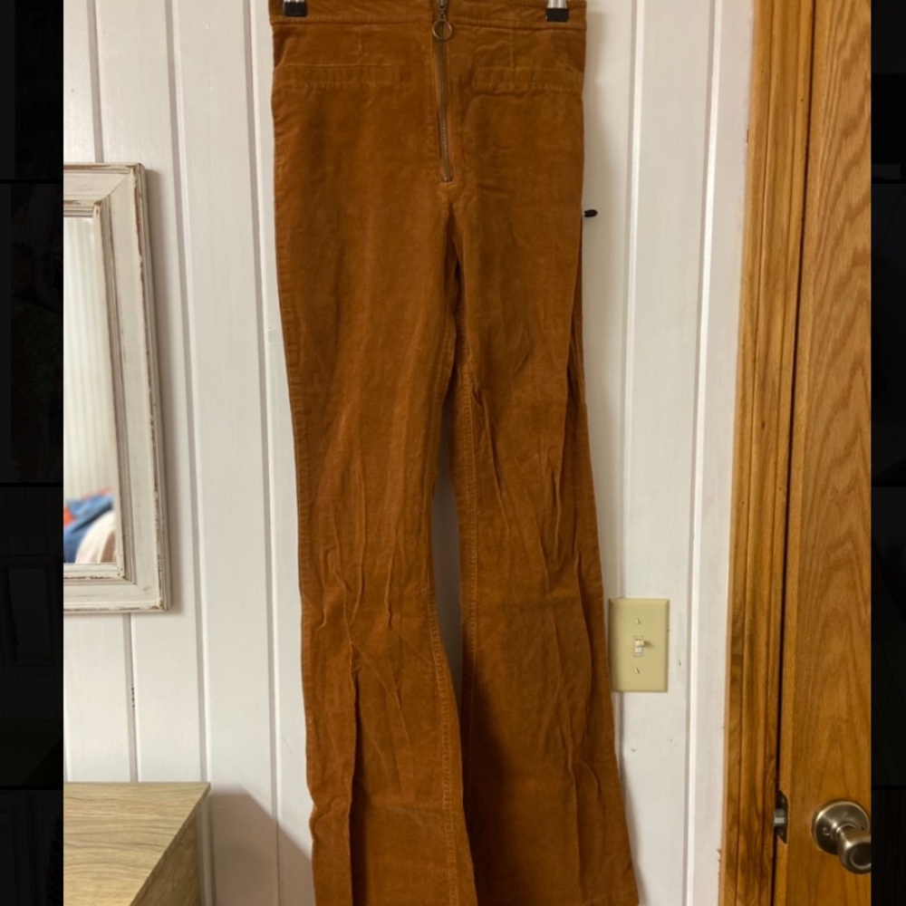 Corduroy flared pants